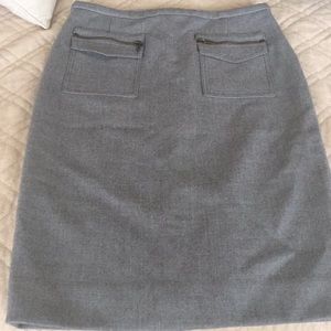 J Crew Gray Wo Pencil Skirt